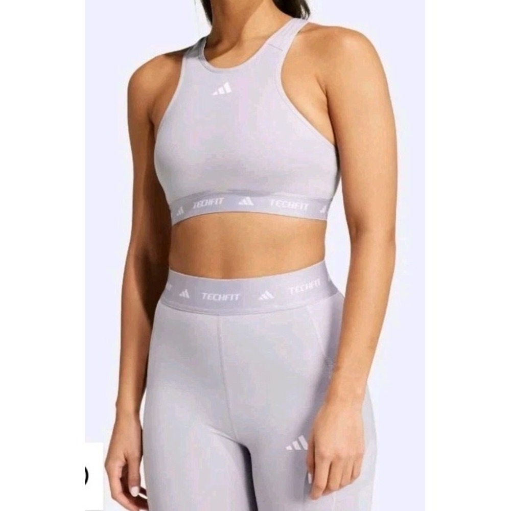Adidas‎ Women's TECHFIT MEDIUM- SUPPORT HIGH-NECK BRA Size XS